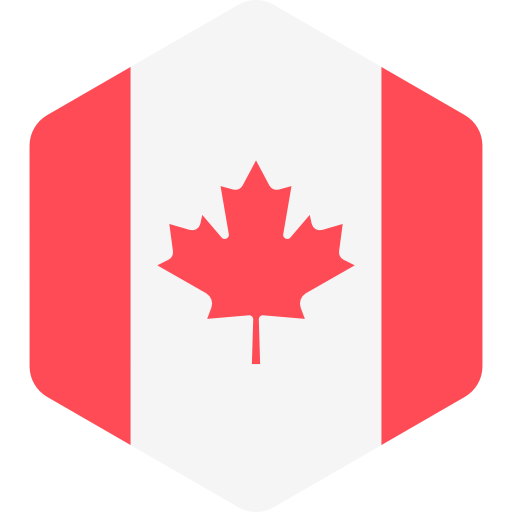 Canada Flag hexagon shape