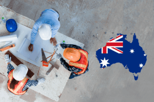 Australia's construction industry is thriving, with cranes dotting the skyline and workers busy at construction sites