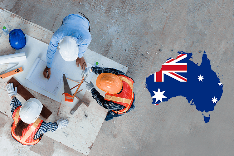 Australia's construction industry is thriving, with cranes dotting the skyline and workers busy at construction sites