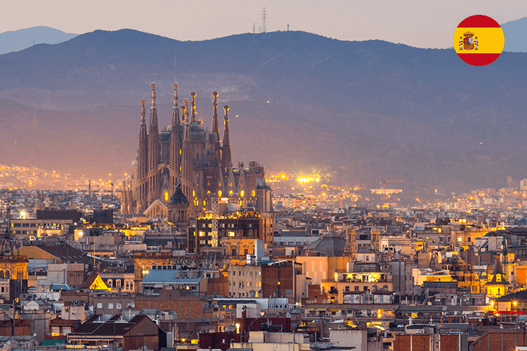 A city skyline featuring a majestic cathedral as its centerpiece, showcasing the architectural beauty and cultural significance of the city