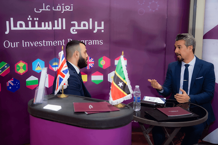 Two Investors talking together